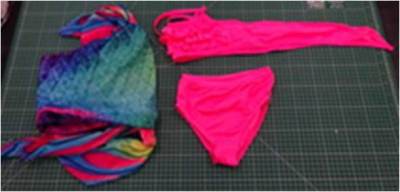 Photo of 3Pcs Girls Kids Swimmable Mermaid Tail Swimsuit Swimming Costume Bikini Monofin