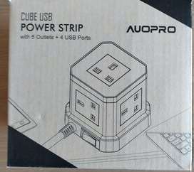Photo of Auopro Cube USB Power Strip with 5 Outlets and 4 USB Ports