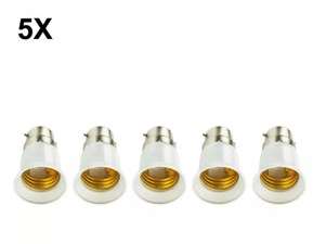 Photo of B22 to E27 Lamp holder adapter x5