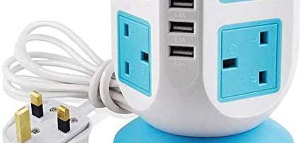 Photo of MAOZUA Extension Lead USB Tower Power Strip