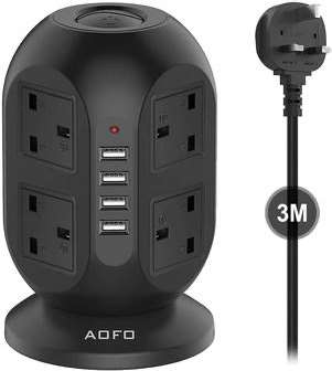Photo of AOFO 8-Socket Tower Power Strip