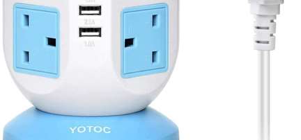 Photo of YOTOC 8 Way Outlet Multi Plug Tower Power Strip
