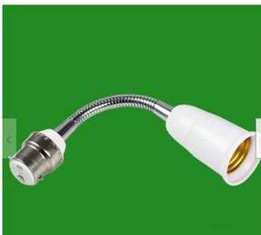 Photo of 200mm B22 To E27 Flexible Lamp Holder Directional Light Bulb Extension Adapter