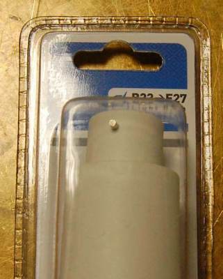 Photo of White Bayonet BC B22 To Edison Screw ES E27 Light Bulb Adaptor