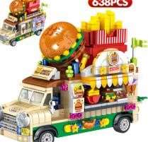 Photo of City Creator Toy Vehicle with Hamburger Ice Cream Dessert Theme