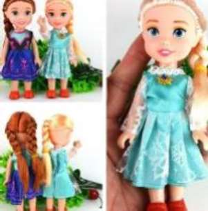 Photo of 2pcs doll set in form of Disney’s Anna and Elsa (Frozen)