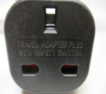 Photo of UK to EU Black Travel Adaptor