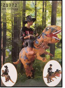 Photo of Inflatable Dinosaur Costume sold via eBay and AliExpress