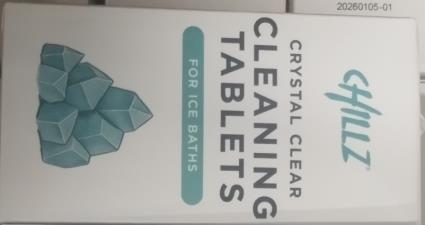 Photo of CHILLZ Crystal Clear Chlorine Tablets for Ice Baths sold via Amazon