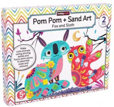 Photo of Hobbycraft Sand and Pom Pom Art Kit