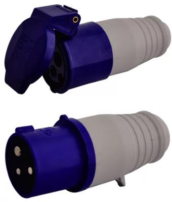 Photo of Diall 16A Blue Site Connector and Blue Site Socket (Male and Female)