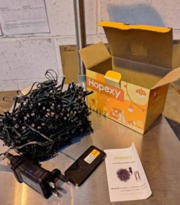 Photo of HOPEXY 600 LED String Lights sold via Amazon