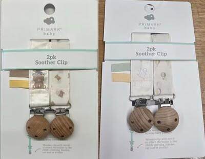 Photo of Primark Baby Bear and Balloon Soother Clips