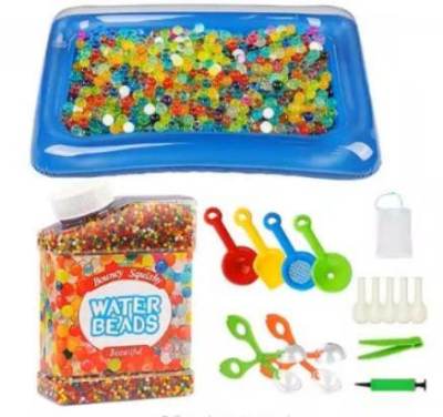 Photo of Water Beads Set including Inflatable Pool sold via Amazon