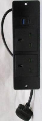 Photo of Costway BY213-BS021-C 2 Socket 1 USB and 1 USBC Extension Lead sold via Amazon, eBay, The Range and B&Q Marketplace
