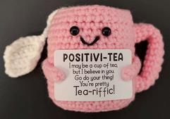 Photo of InteDesign Knitted Tea Mug Plush Toy sold via Amazon
