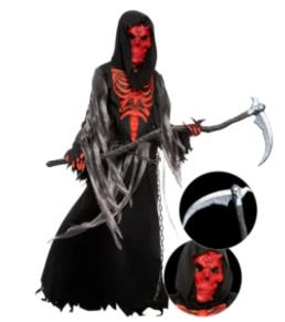 Photo of Spooktacular Creations Red Skull Reaper Costume