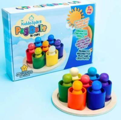 Photo of TheKiddoSpace Peg Dolls in Cups
