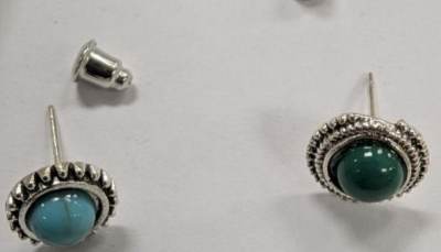 Photo of Set of Five Black and Green Earrings sold via Klassywear