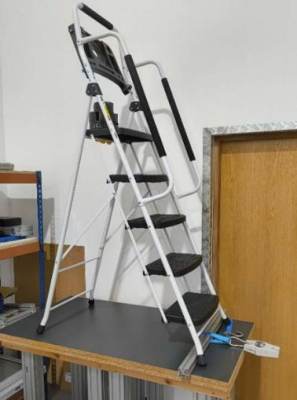 Photo of HB Tower 5 Step Ladder with Handrails sold via Amazon