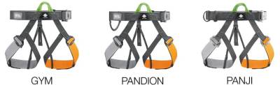 Photo of Petzl GYM, PANDION and PANJI Climbing Harnesses