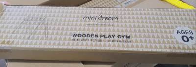 Photo of MiniDream Wooden Play Gym sold via Amazon (2504-0139b)