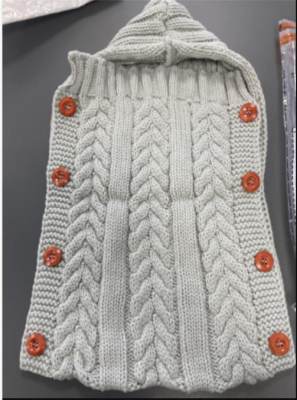 Photo of Knitted Wool Sleeping Bag with Hood sold via Vicedeal