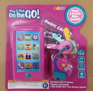 Photo of Joyin Play & Pack On The Go Key Fob and Cell Phone Toy sold via Amazon