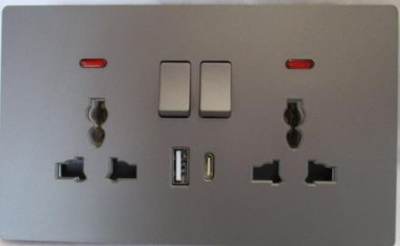 Photo of 2-Gang Universal Wall Socket