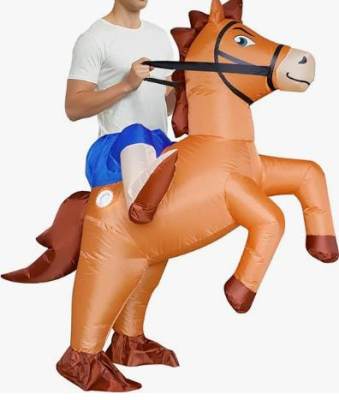 Photo of Inflatable Horse Costume sold via Amazon
