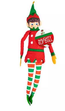 Photo of Naughty Elf Doll 12″ sold by Iceland