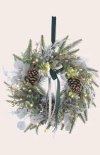 Photo of Laura Ashley Christmas Garland and Wreath sold by Next