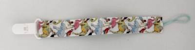 Photo of Weasel and the Whale Dummy Clip – Liberty Print Fabric sold via Etsy