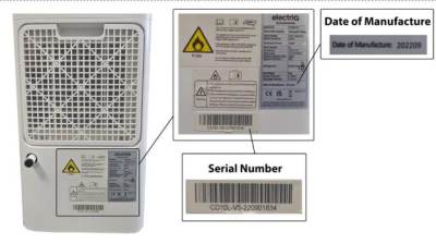 Photo of ElectriQ CD10L Dehumidifier