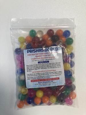 Photo of Large Aqua Soil Crystal Jumbo Water Beads sold via eBay