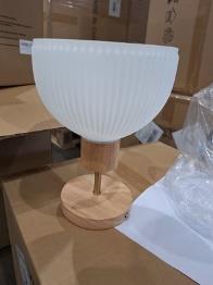 Photo of Wood and Glass Ceiling Lamp sold via Amazon