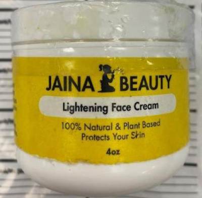 Photo of Jaina Beauty Lightening Face Cream