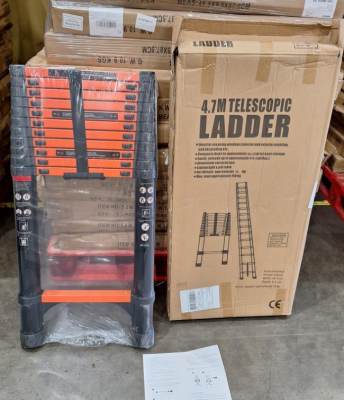 Photo of 4.7m Telescopic Ladder sold via Amazon