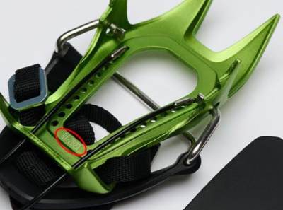Photo of Black Diamond Equipment Neve Strap Crampons (Green 2024 Version)