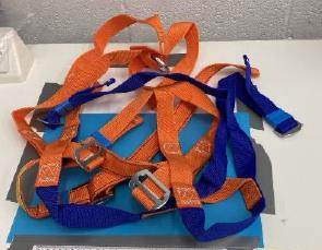 Photo of Orange and Blue Climbing Harness sold via Wish