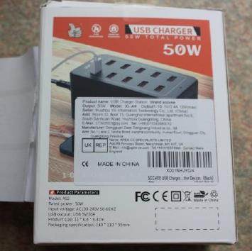 Photo of SCCVEE 10 Port USB Charger, YFY-A92 sold via Amazon