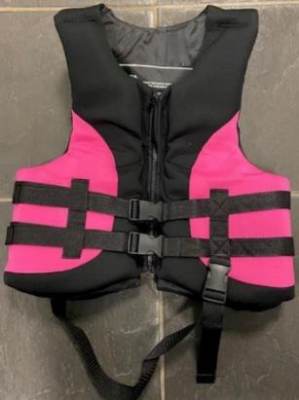 Photo of Pink Adult Adjustable Flotation Device, 55-220lbs sold via Amazon