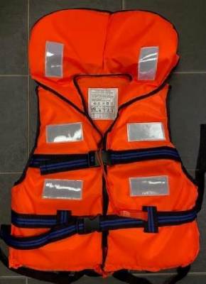 Photo of Sailtrek Orange Life Jacket with Head Protection sold via Fruugo