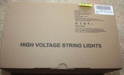 Photo of High voltage string lights, HM-E12-1(25) sold via Amazon