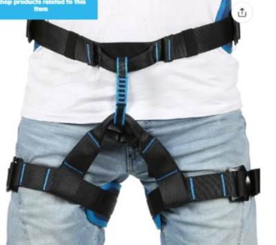 Photo of Outdoor Heavy Duty Tree Climbing Half Body Safety Harness sold via Wish