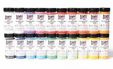 Photo of Texet Bright Start Coloured Crafting Sand Pack of 20