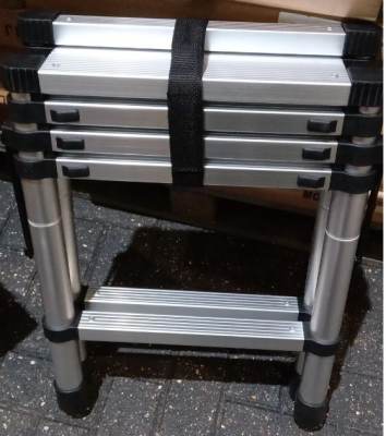 Photo of Telescopic Step Ladder, 1.4M + 1.7M (2401-0159 and 2401-0148)