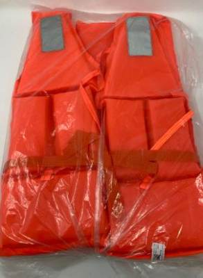 Photo of Professional Polyester Adult Kid Life Jacket Orange Universal sold via AliExpress