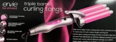 Photo of ENVIE Triple Barrel Curling Tongs sold by TK Maxx