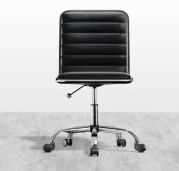 Photo of ByKallevig Dinamo black faux leather upholstered office chair